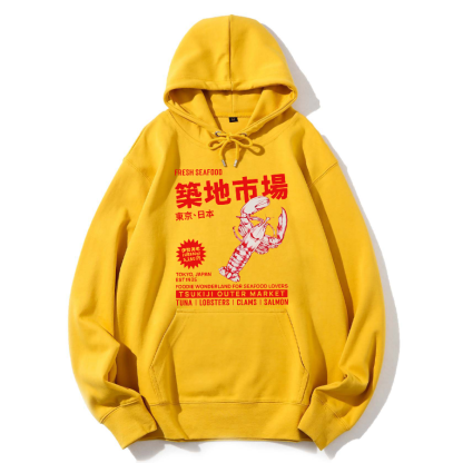 Tsukiji Seafood Market Cotton Hoodie
