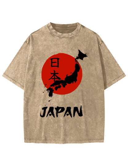 Japan Vintage Washed T-shirt-Zazasy