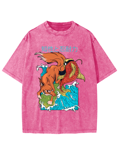 Intellectual Endurance Japanese Style Vintage Distressed T-shirt-Zazasy