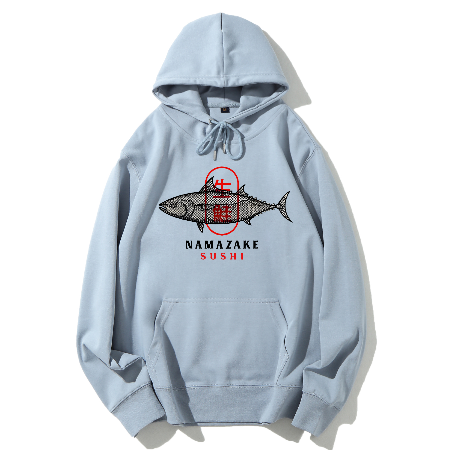 Japanese Sushi Raw Salmon Cotton Hoodie