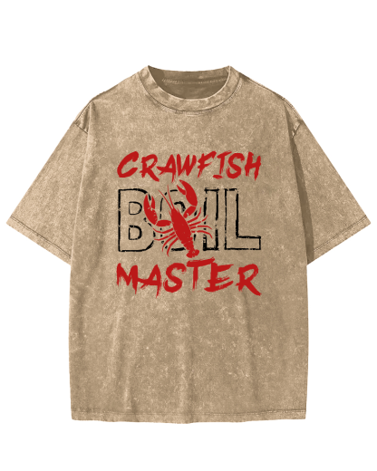Crawfish Master Japanese Vintage Washed T-shirt-Zazasy