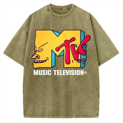 MTV-Music Television Vintage Washed T-shirt