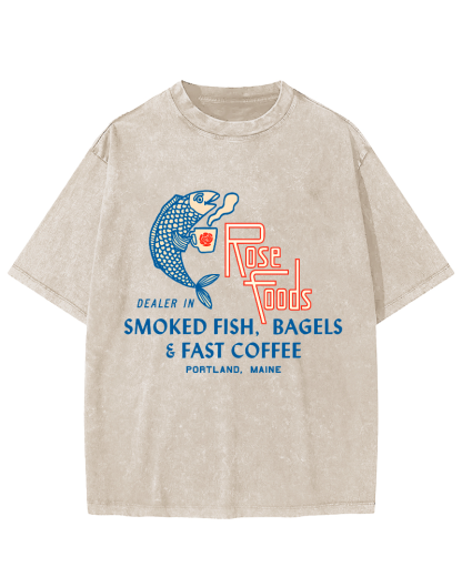 Rose Foods Vintage Washed T-shirt-Zazasy