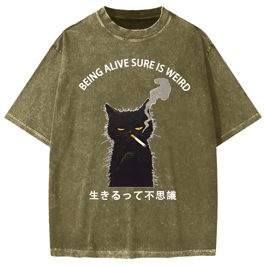 Being Alive Sure Is Weird Vintage Washed T-shirt