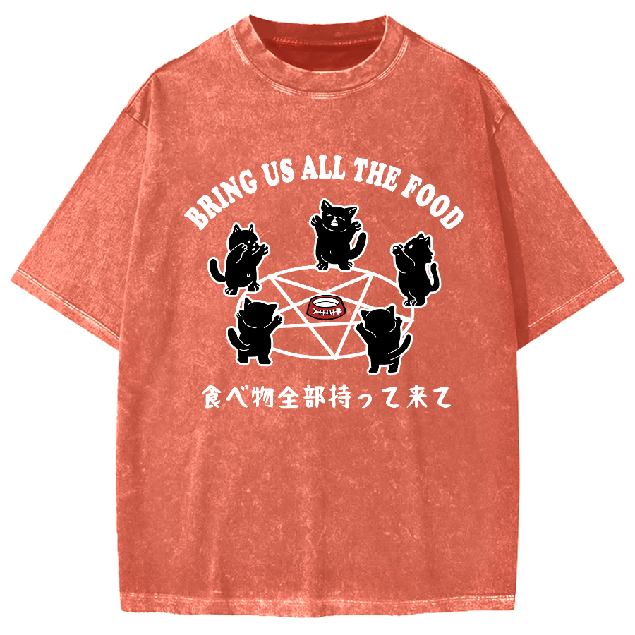 Bring All The Food Vintage Washed T-shirt