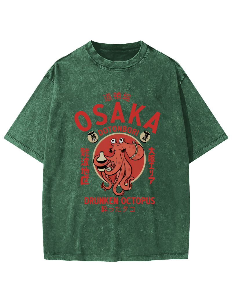 OSAKA Japan Vintage Washed T-shirt