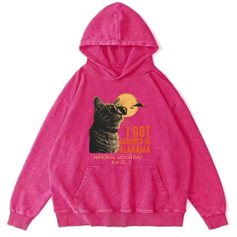 I Got Moonde In Alabama Vintage Washed Hoodie-Zazasy