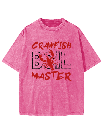 Crawfish Master Japanese Vintage Washed T-shirt-Zazasy