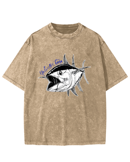 Japanese Tuna Leisure Vintage Distressed T-shirt-Zazasy