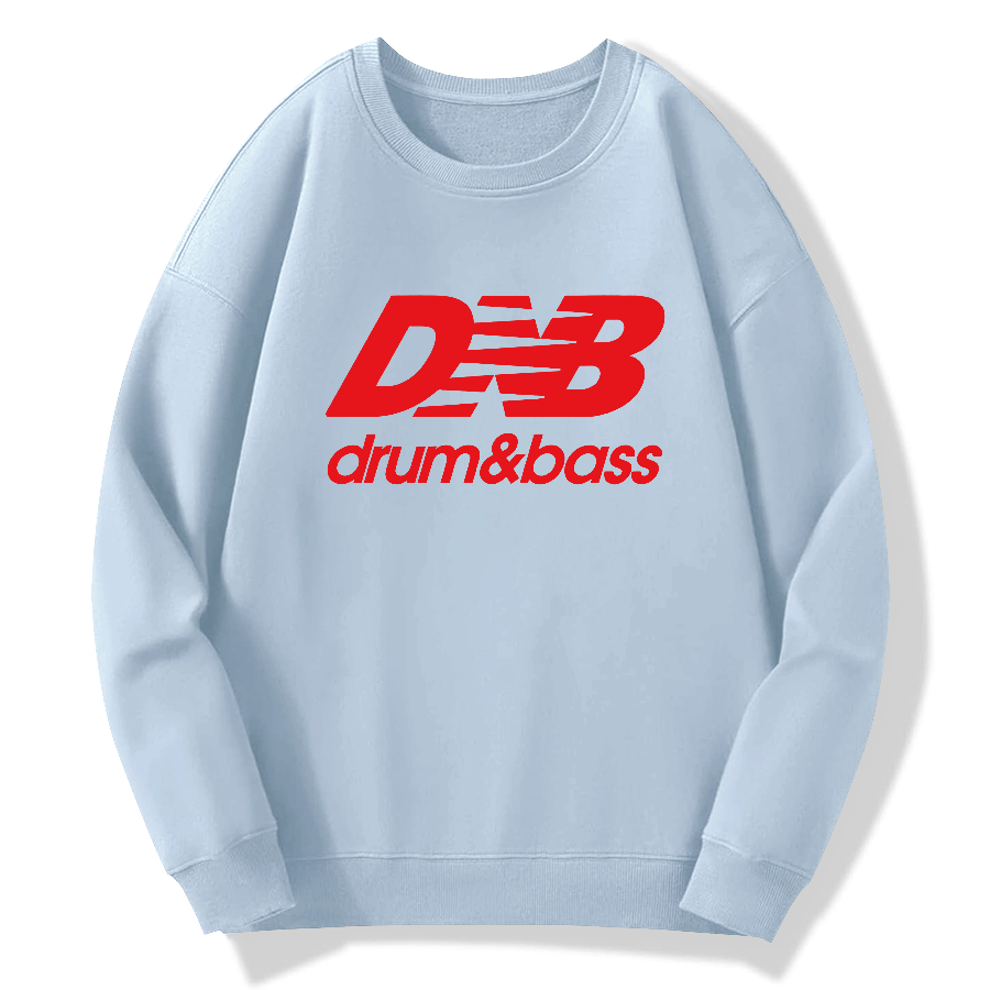 Drum And Bass Cotton Pullover Sweatshirt