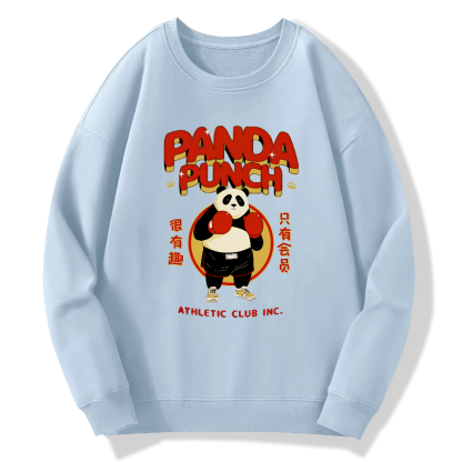 Panda Boxing Sports Club Cotton Pullover Sweatshirt