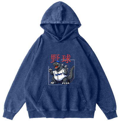 Baseball Is My Favorite Sport Vintage Distressed Hoodie-Zazasy