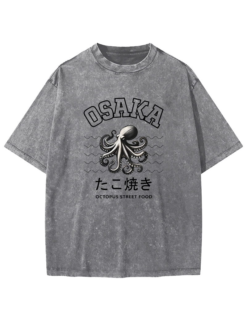 Osaka Octopus Vintage Washed T-shirt