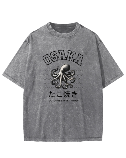 Osaka Octopus Vintage Washed T-shirt