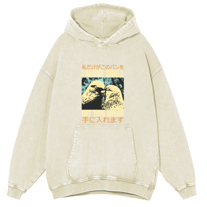 Two Dove Japanese Washed Hoodie-Zazasy