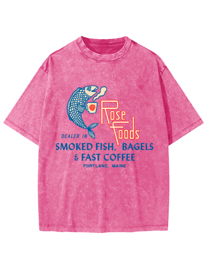 Rose Foods Vintage Washed T-shirt-Zazasy