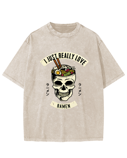 I like Sushi Vintage Washed T-shirt-Zazasy