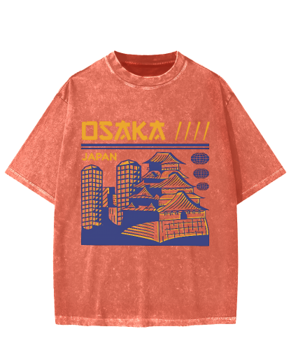 Osaka Japan Vintage Washed T-shirt