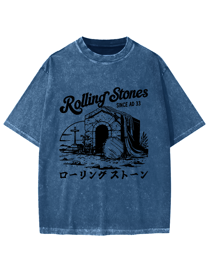 Rolling Stones Funny Easter Vintage Washed T-shirt