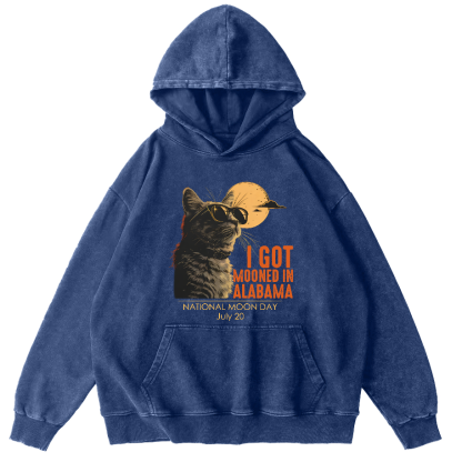 I Got Moonde In Alabama Vintage Washed Hoodie-Zazasy