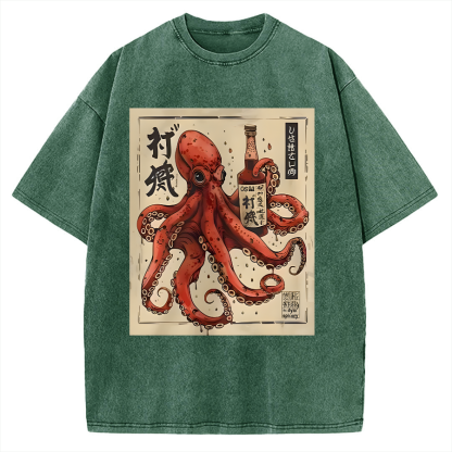 Osaka Saké Octopus Vintage Washed T-shirt