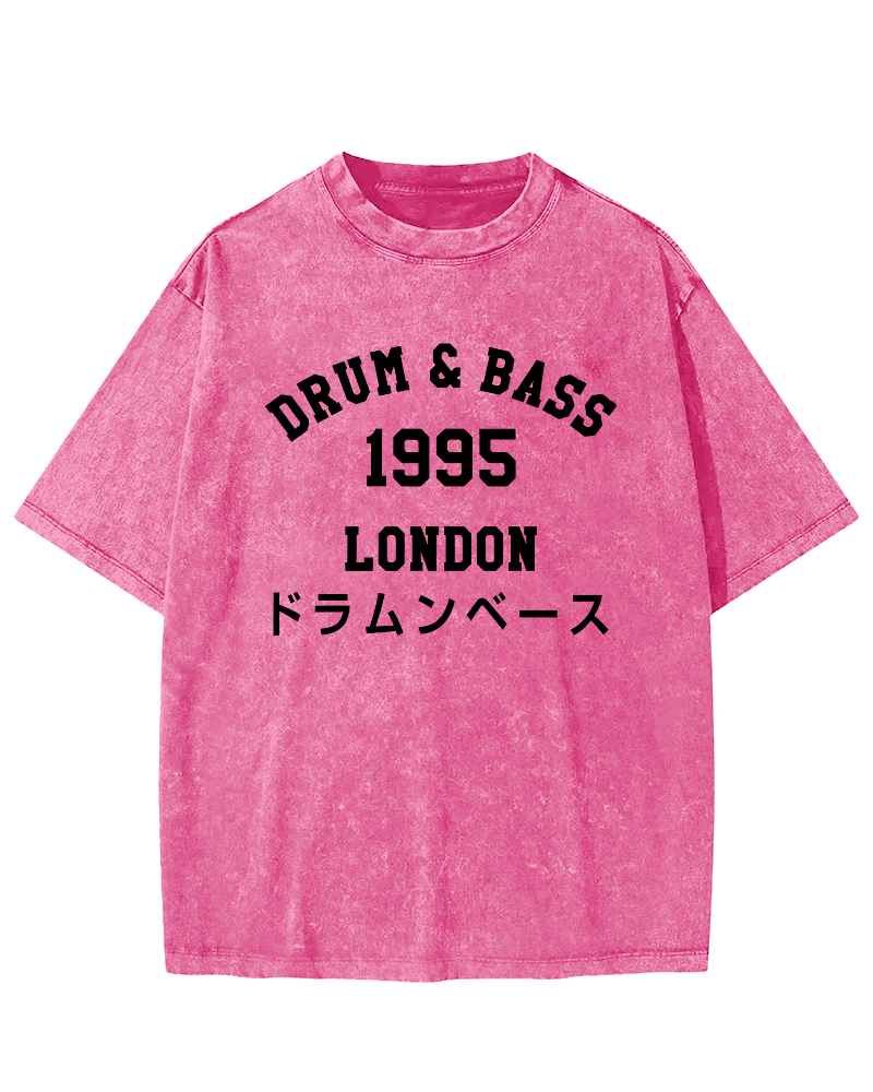Drum & Bass 1995Vintage Washed T-shirt