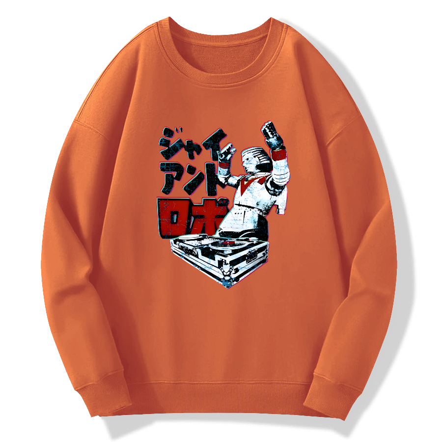 DJ Giant Robo Cotton Pullover Sweatshirt