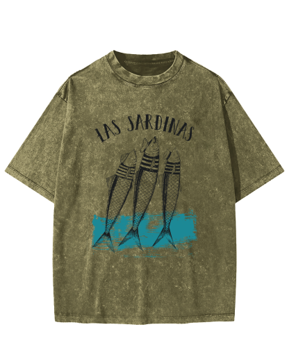 Las Sardinas Vintage Washed T-shirt