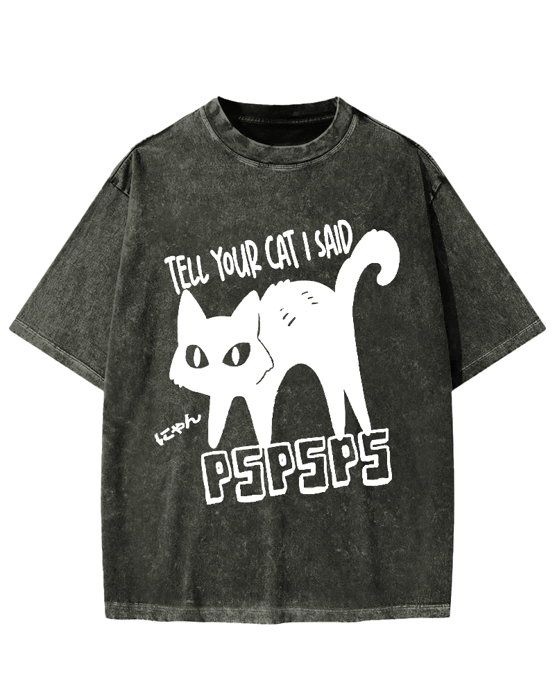 Attract Cats Vintage Washed T-shirt