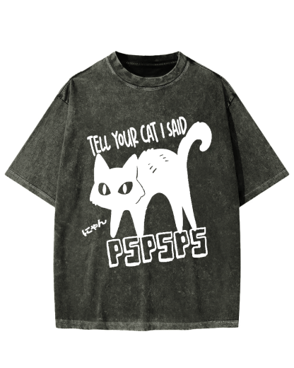 Attract Cats Vintage Washed T-shirt