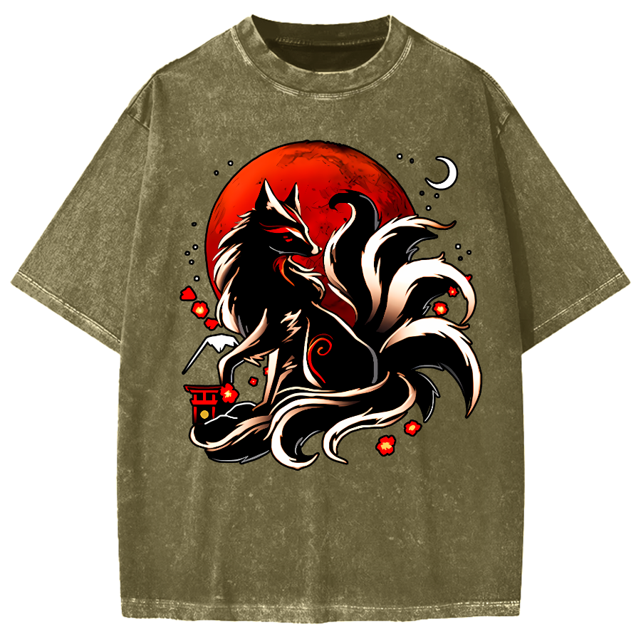 Kitsune Vintage Washed T-shirt