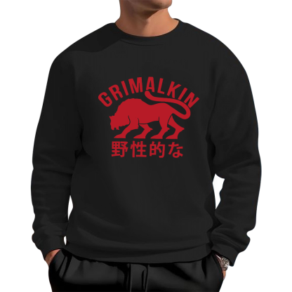 Grimalkin Cotton Pullover Sweatshirt