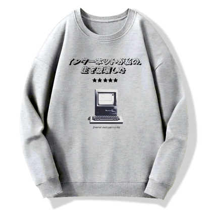 Y2k Cyber​​core Cotton Pullover Sweatshirt
