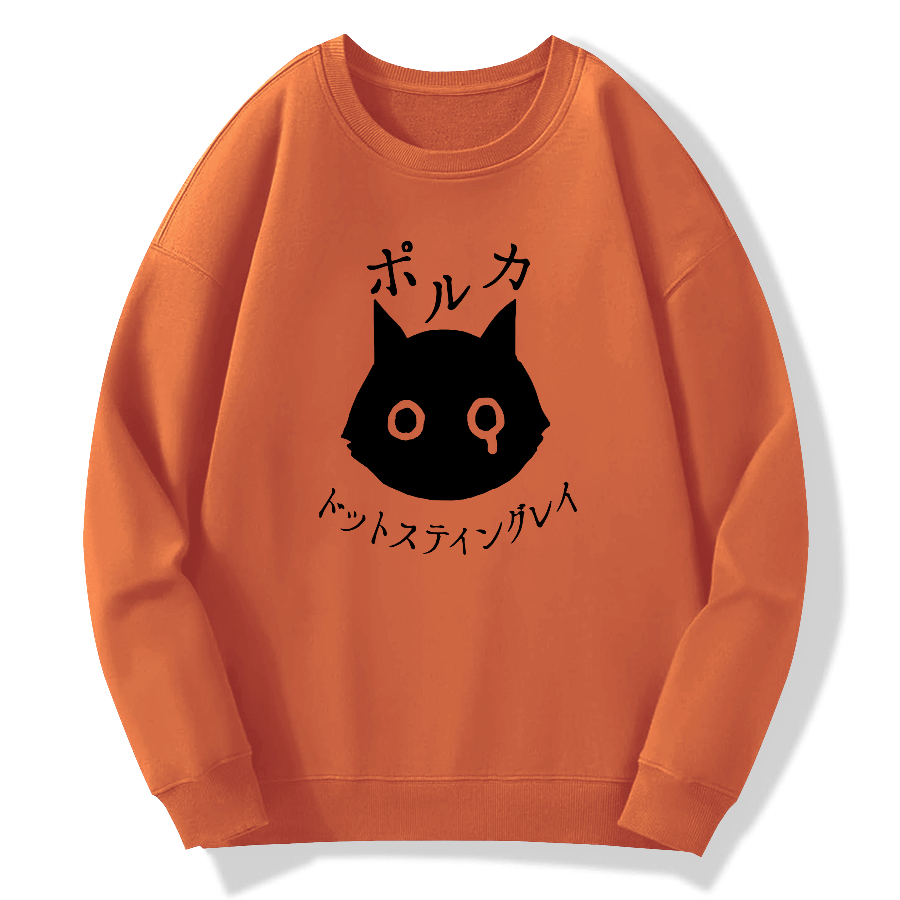 Polkadot Stingray Cotton Pullover Sweatshirt