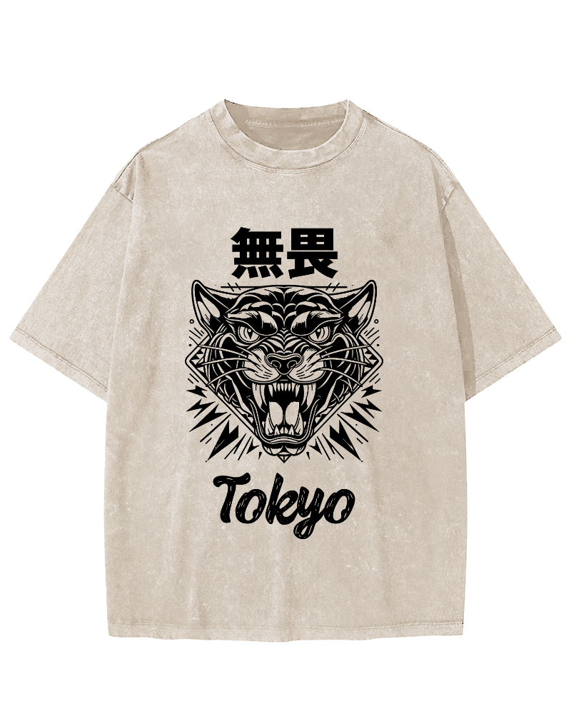 Tokyo Fearless Vintage Washed T-shirt-Zazasy