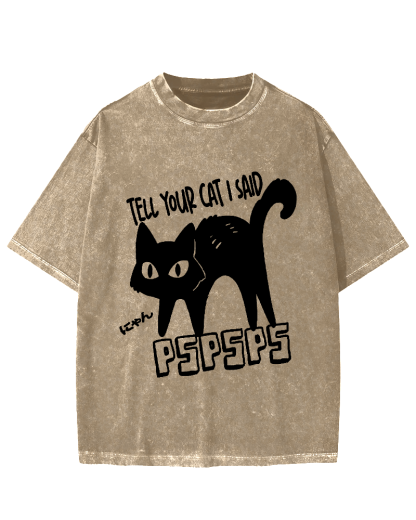 Attract Cats Vintage Washed T-shirt