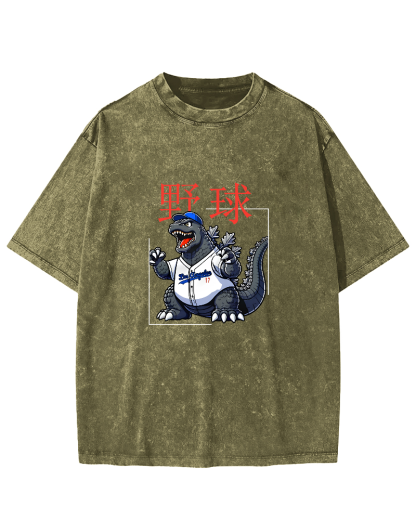 Baseball Is My Favorite Sport Vintage Distressed T-shirt-Zazasy