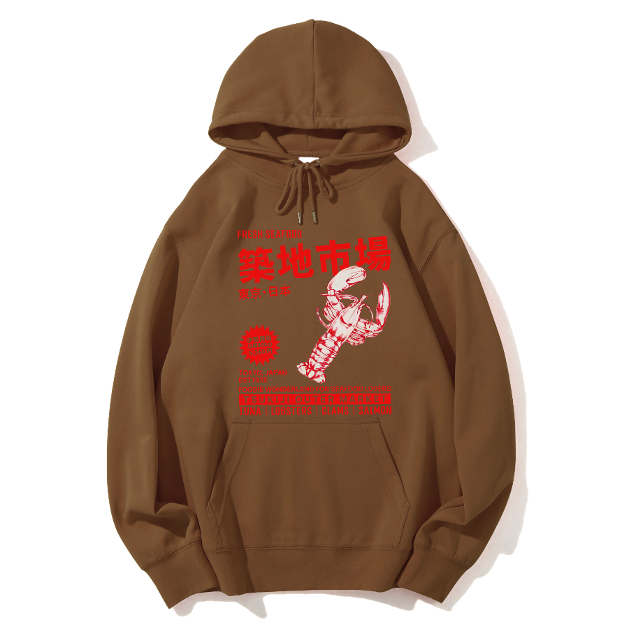Tsukiji Seafood Market Cotton Hoodie