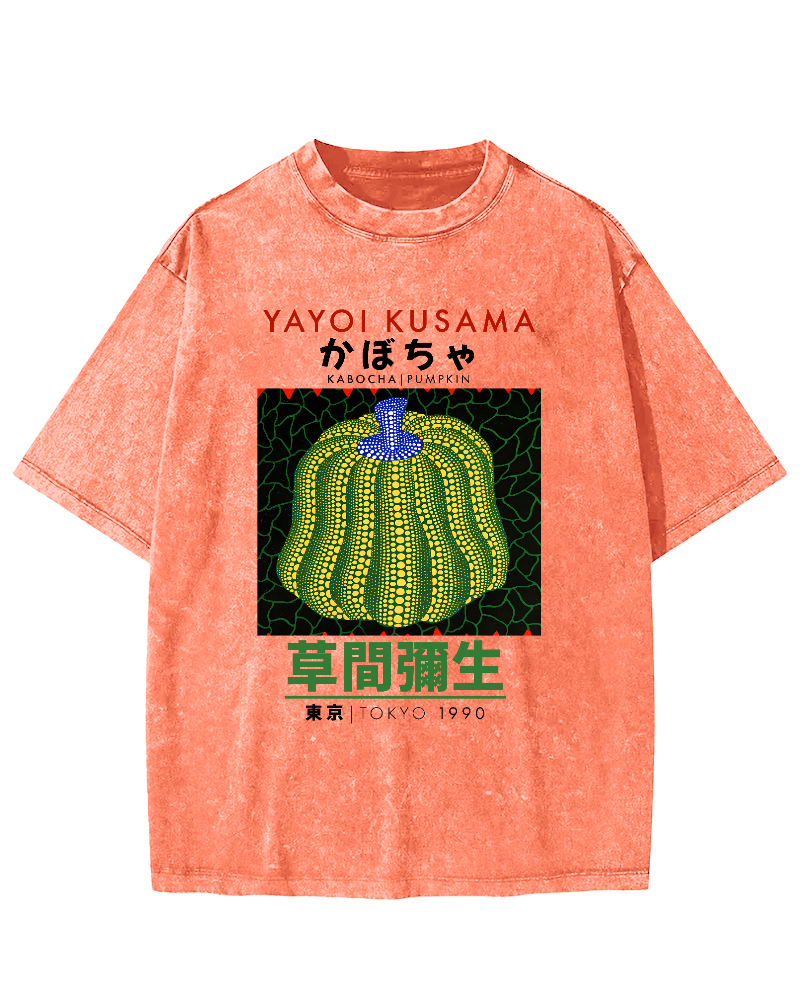 Yayoi Kusama Pumpkin Art Vintage Washed T-shirt