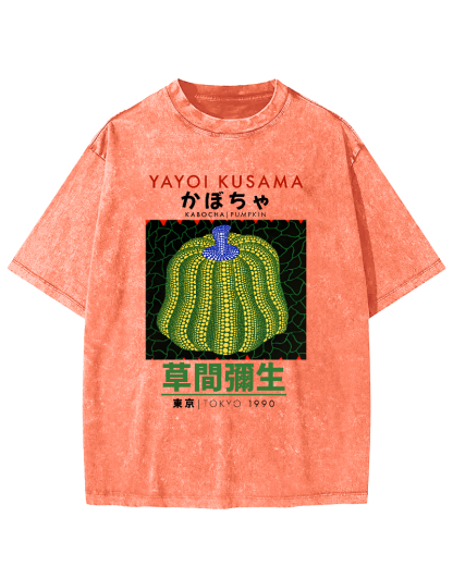 Yayoi Kusama Pumpkin Art Vintage Washed T-shirt