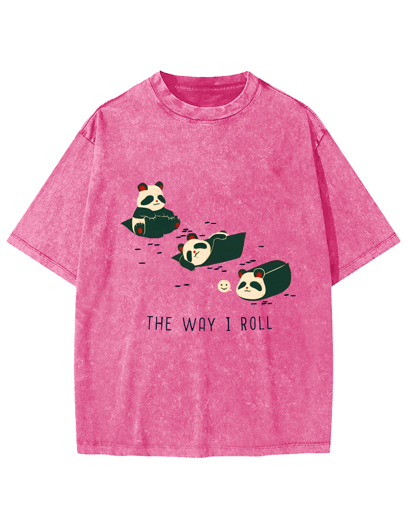 The Way I Roll Vintage Washed T-shirt-Zazasy