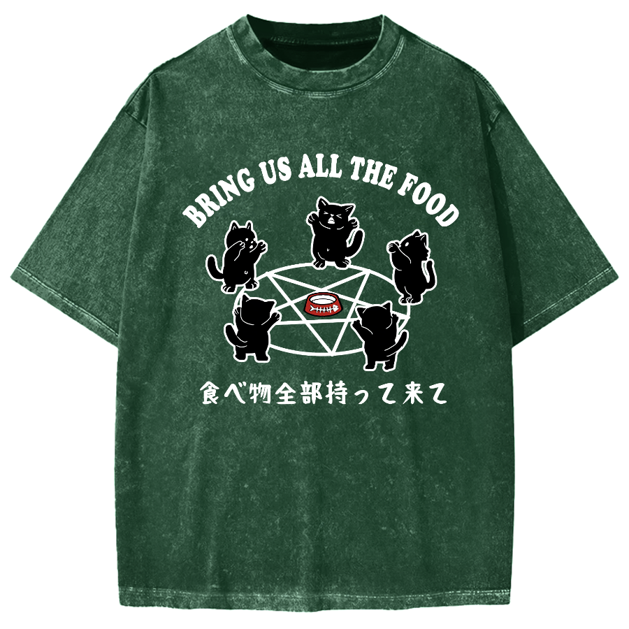 Bring All The Food Vintage Washed T-shirt