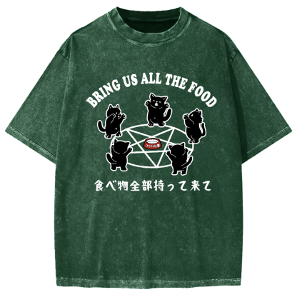 Bring All The Food Vintage Washed T-shirt