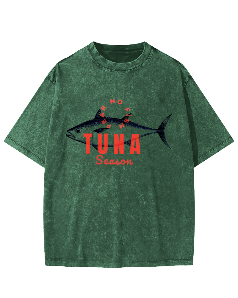 Tunas Vintage Washed T-shirt-Zazasy
