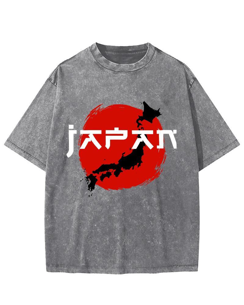 Edo Period  Vintage Washed T-shirt-Zazasy