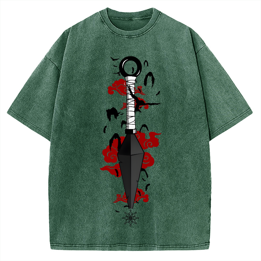 Kunai & Red Cloud Vintage Washed T-shirt