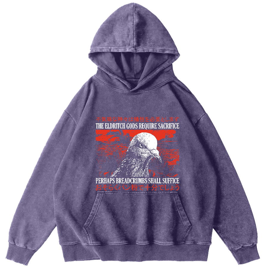 Vintage Dove Japanese Washed Hoodie-Zazasy