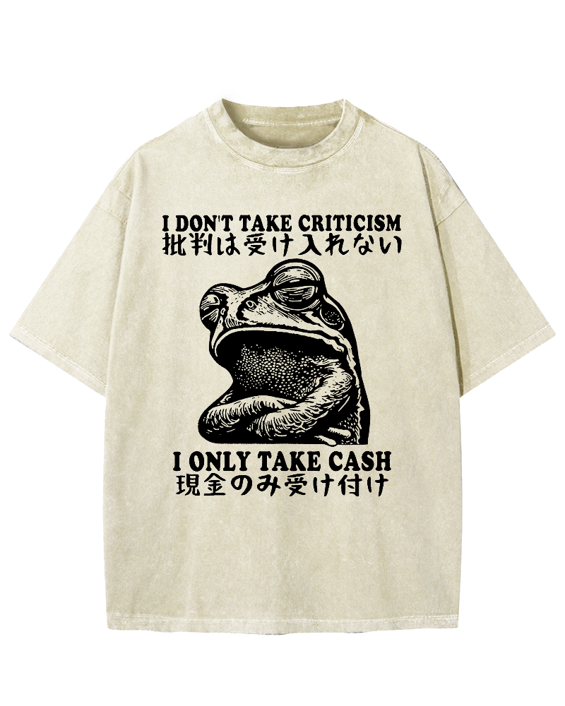 Frog Only Take Cash Vintage Washed T-shirt