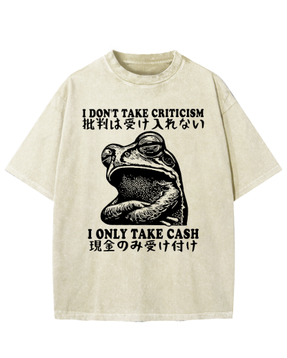 Frog Only Take Cash Vintage Washed T-shirt