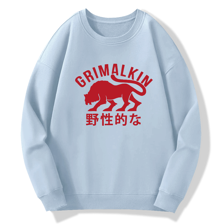 Grimalkin Cotton Pullover Sweatshirt